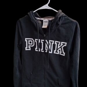 Victoria's Secret Black Hoodie with PINK Logo